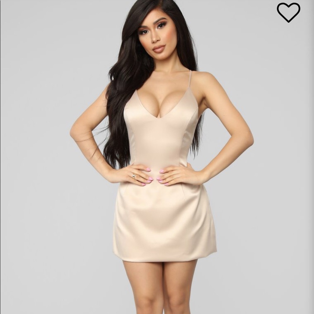 FASHION NOVA Marina Satin Dress